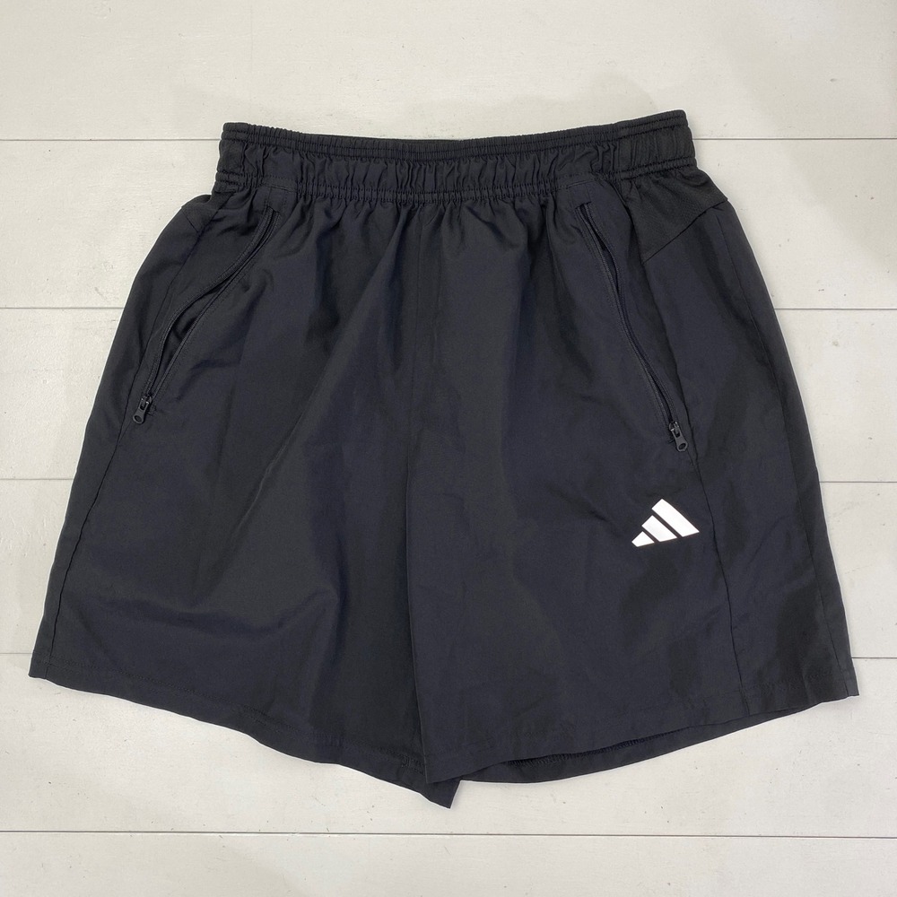 Adidas Aeroready 7" Training Shorts Mens Medium Black IC6976 Zipper Pockets